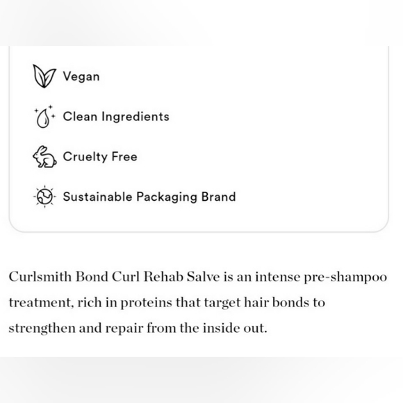 CURLSMITH STRENGTH RECIPE BOND CURL REHAB SALVE. - Picture 7 of 10